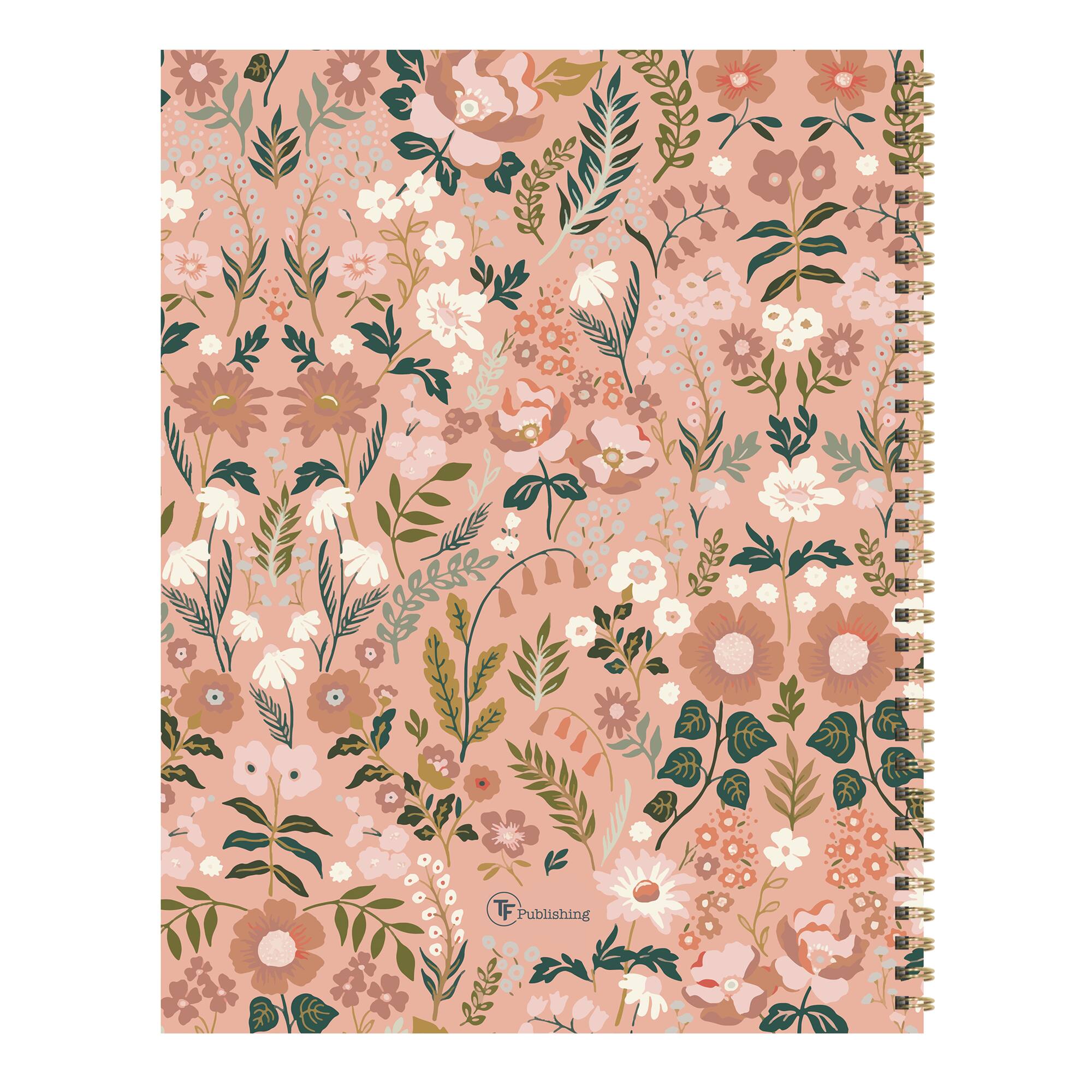 TF Publishing Large Blooming Pink Weekly Monthly Planner
